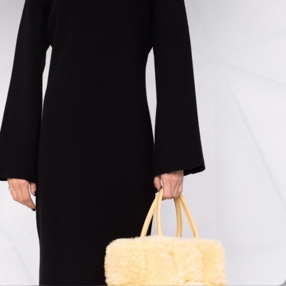 The Row Black Midi Belted Turtleneck Dress - Picture 8 of 16